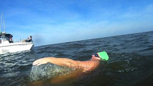 Matt Moseley Swimming Lake Pontchartrain